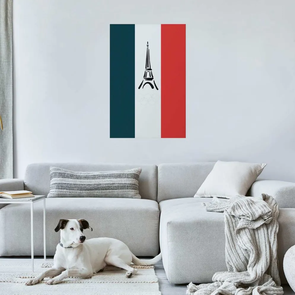 Plakat Symbole Francji 21x30 cm bez ramy bez marginesu | MIRAT.