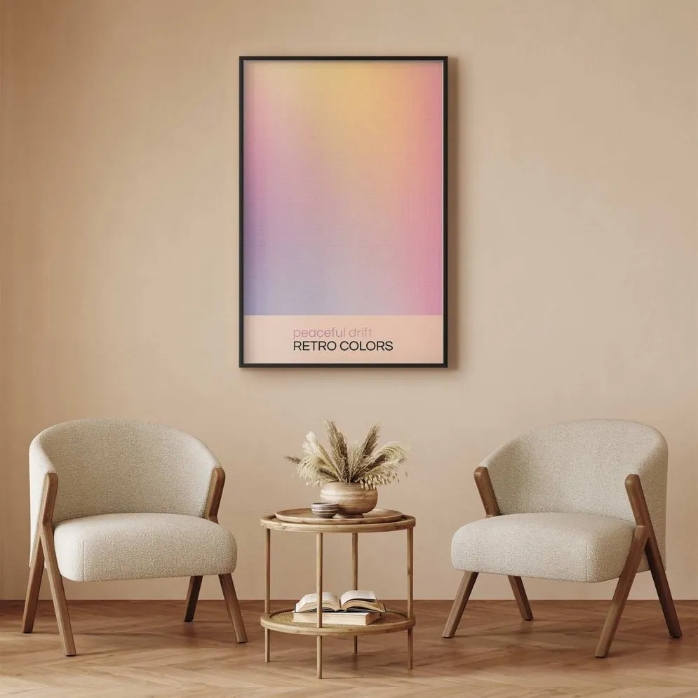 Plakat Peaceful Drift 40x60 cm z ramą czarną bez marginesu | MIRAT.
