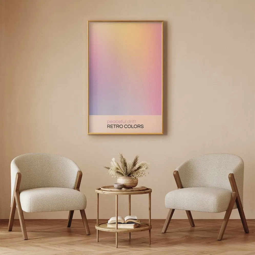 Plakat Peaceful Drift 40x60 cm z ramą złotą bez marginesu | MIRAT.