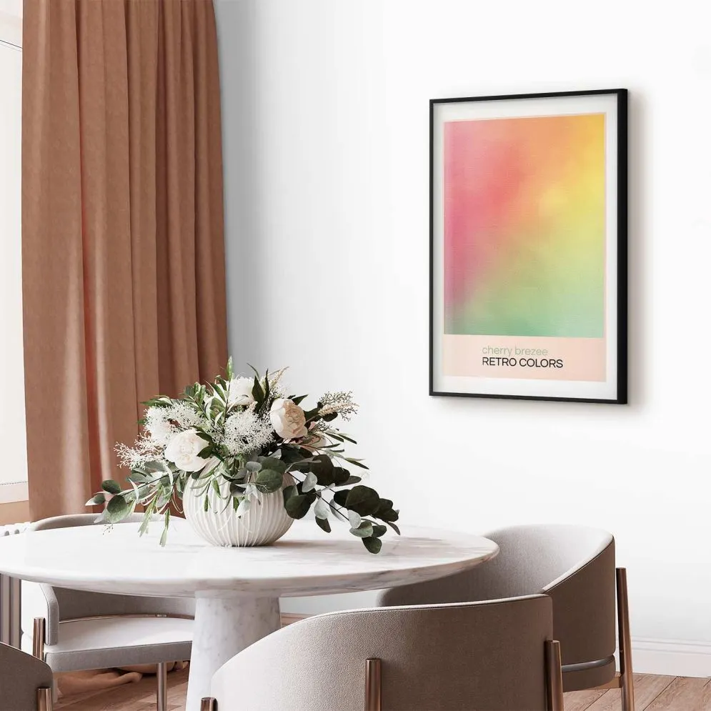 Plakat Cherry Brezee 40x60 cm z ramą czarną z marginesem | MIRAT.
