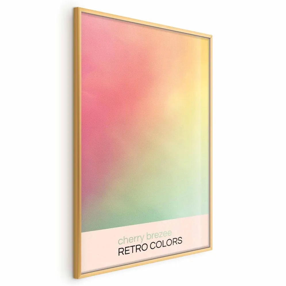 Plakat Cherry Brezee 40x60 cm z ramą złotą bez marginesu | MIRAT.