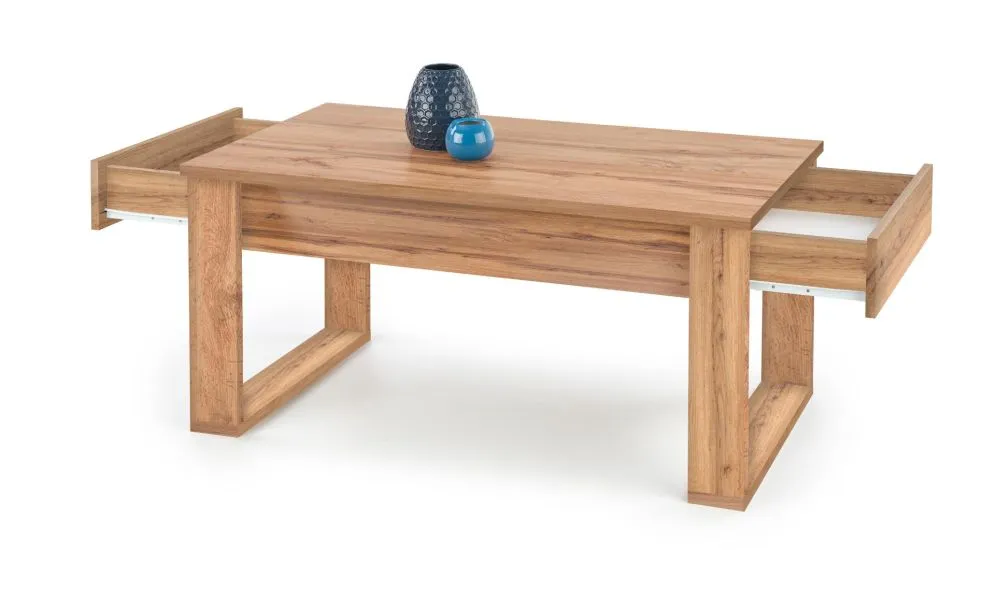 Dąb wotan ława prostokątna z szufladami NEA 110x60
