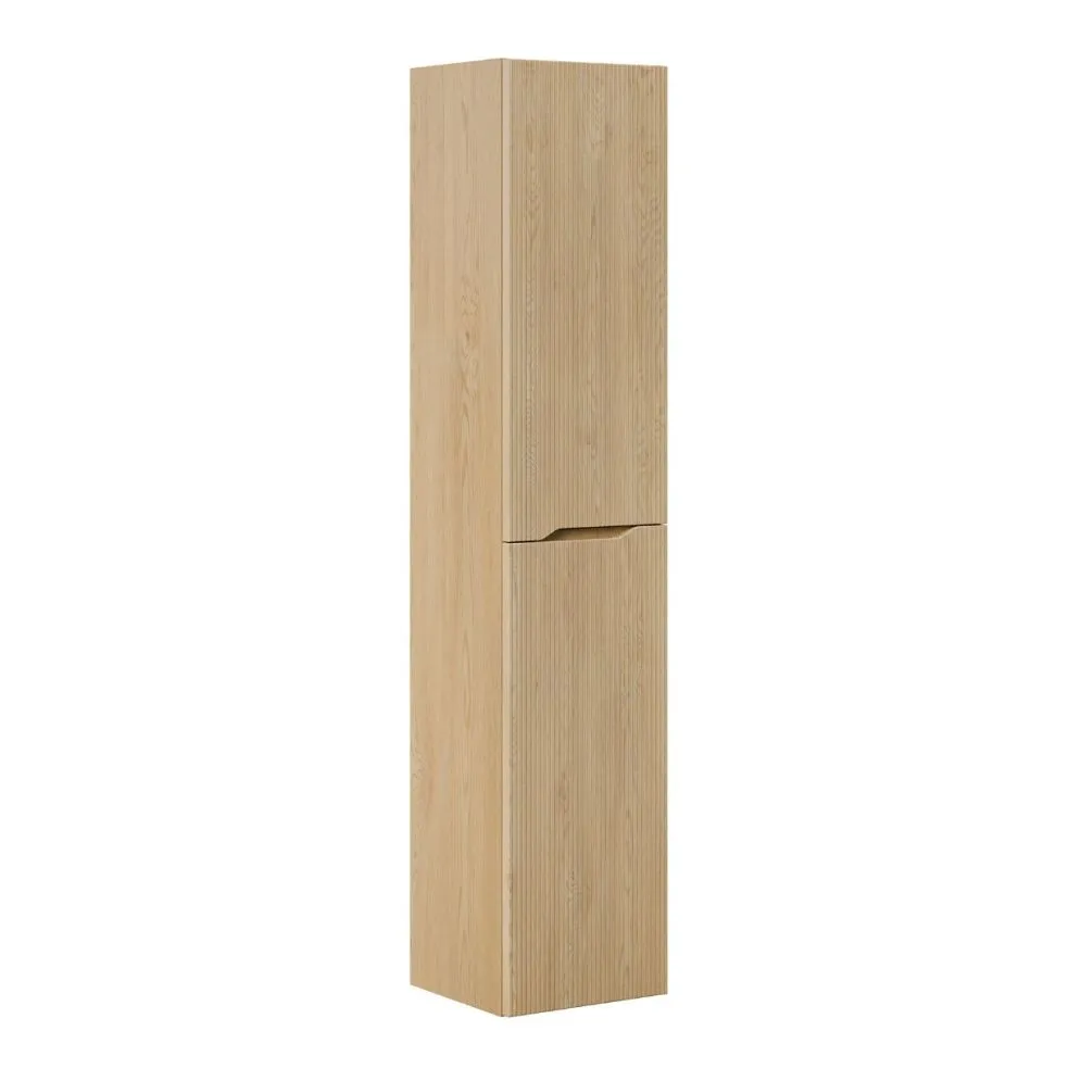 Szafka łazienkowa NORDIC CREMONA 2D 35 cm dąb cremona wysoka I sklep meblowy MIRAT. styl RYFLOWANY, SKANDYNAWSKI kolekcja CD-NORDIC