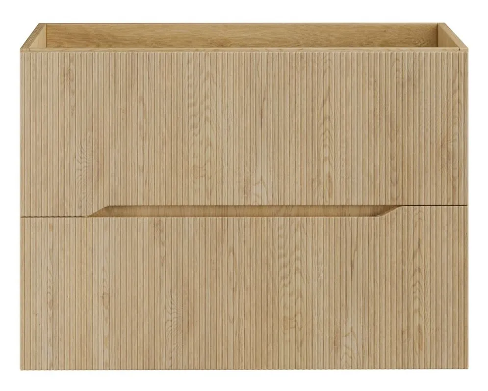 Szafka pod umywalkę NORDIC CREMONA 2S 80cm dąb cremona do łazienki I sklep meblowy MIRAT. styl RYFLOWANY, SKANDYNAWSKI kolekcja CD-NORDIC