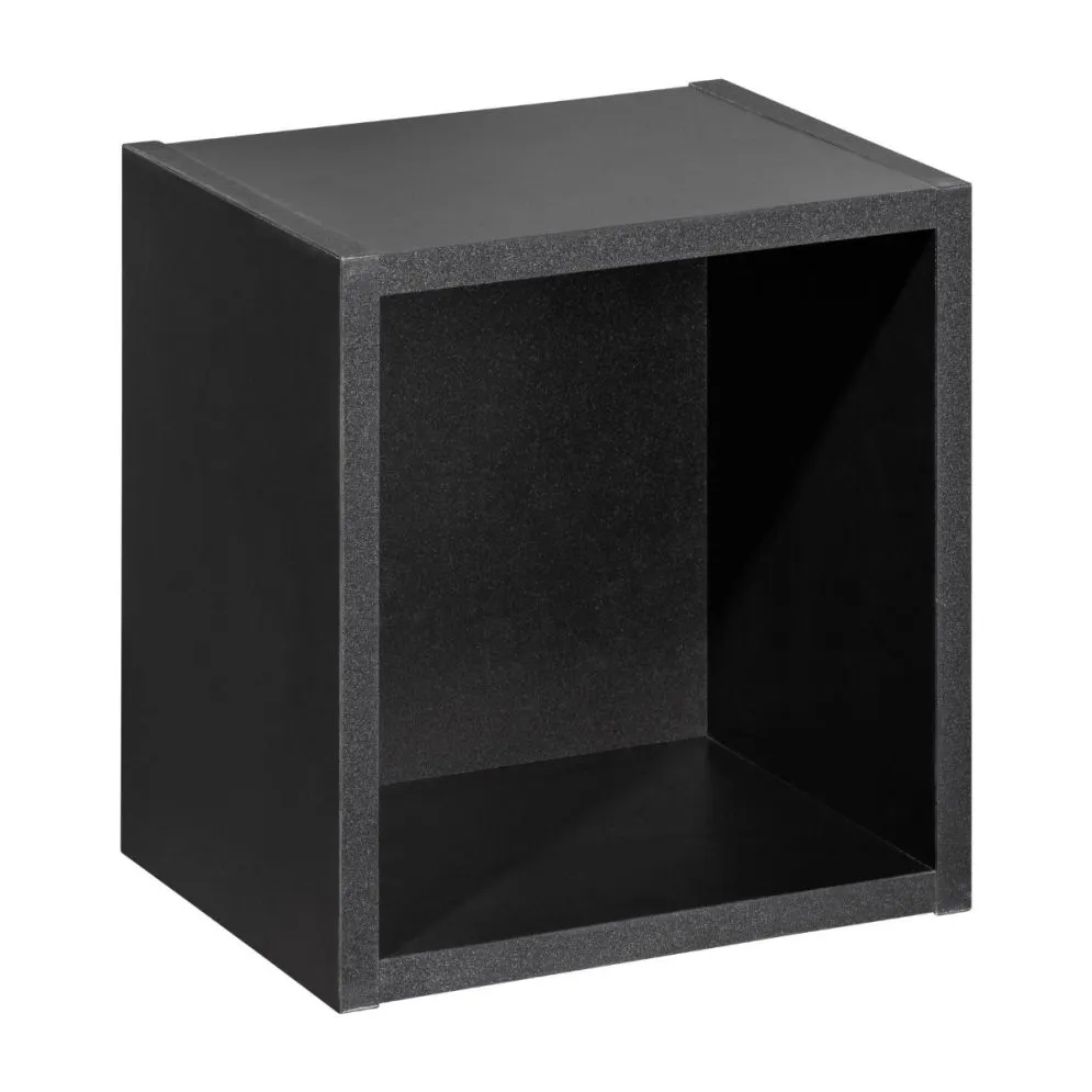 Półka wisząca NOVA BLACK 83-27-Q 27x25cm czarna kubik I sklep meblowy MIRAT. kolekcja NOVA