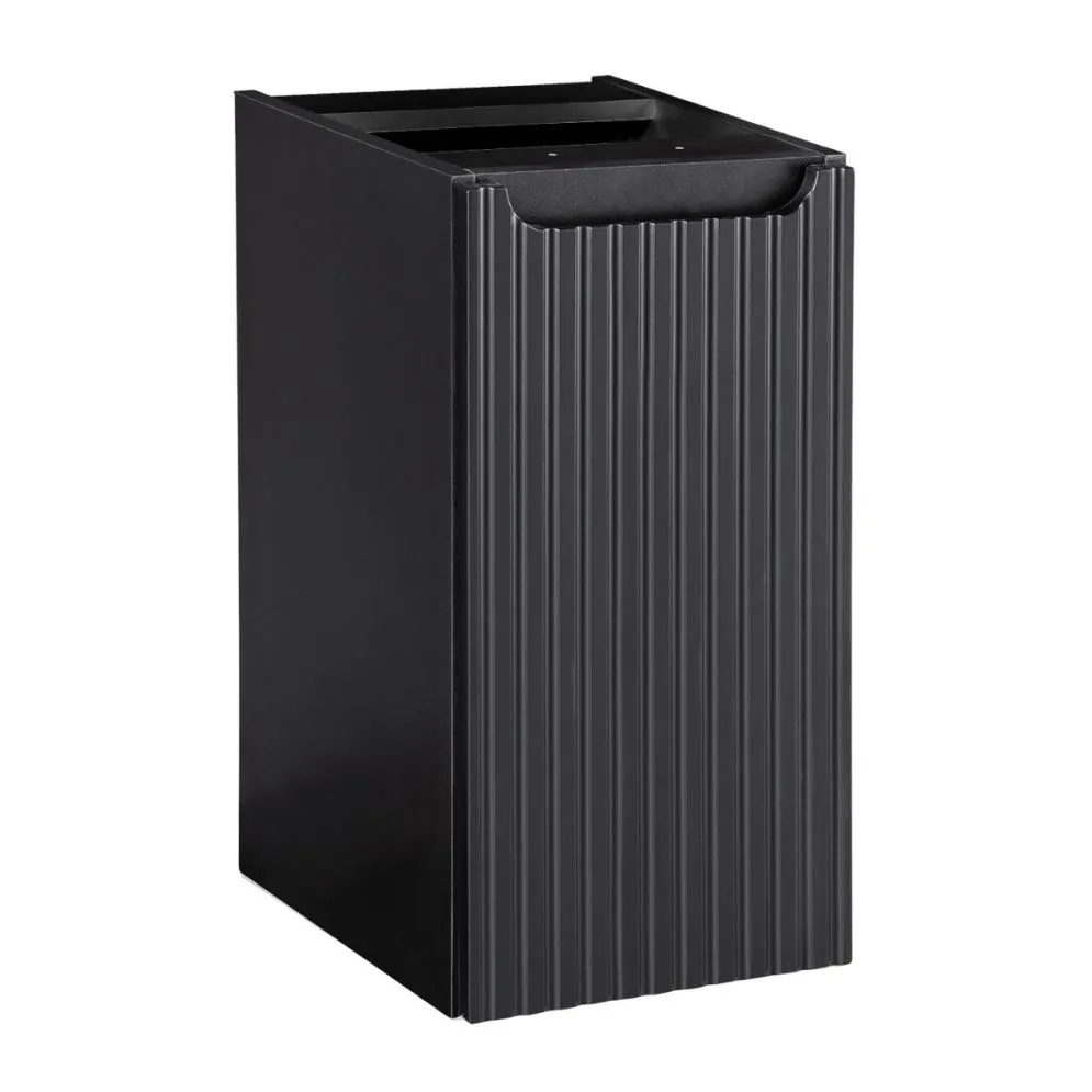 Szafka łazienkowa NOVA BLACK D2 81-30-1D 30cm czarna wisząca I sklep meblowy MIRAT. styl RYFLOWANY