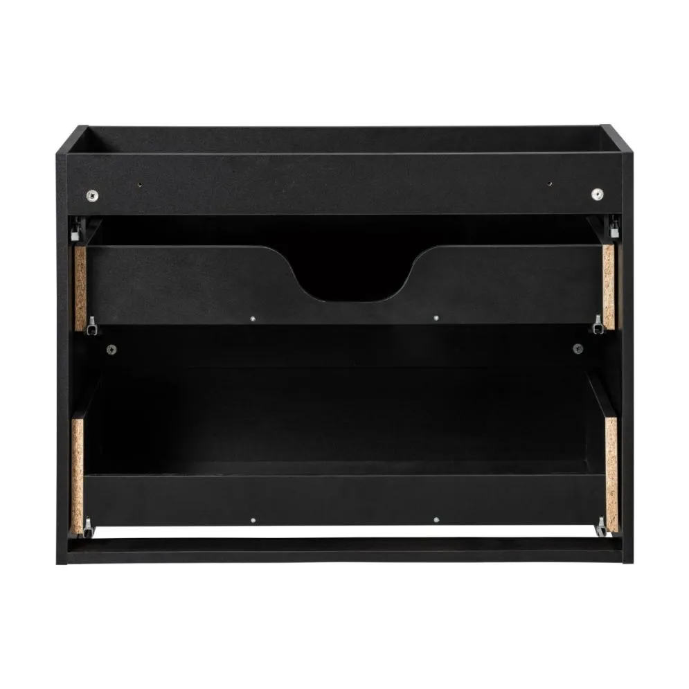 Szafka pod umywalkę NOVA BLACK 82-80-2S 80cm czarna nowoczesna I sklep meblowy MIRAT. styl RYFLOWANY