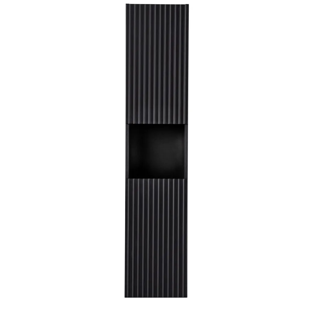 Szafka łazienkowa NOVA BLACK D 80-03-2D czarna ryflowane fronty I sklep meblowy MIRAT. styl RYFLOWANY
