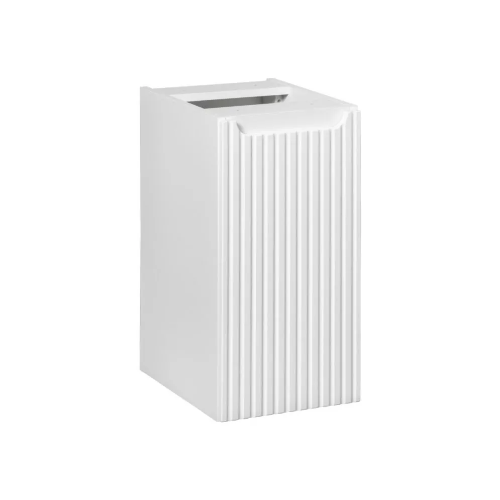 Szafka łazienkowa NOVA WHITE 81-30-1D 30cm biała z cichym domykiem I sklep meblowy MIRAT. styl RYFLOWANY