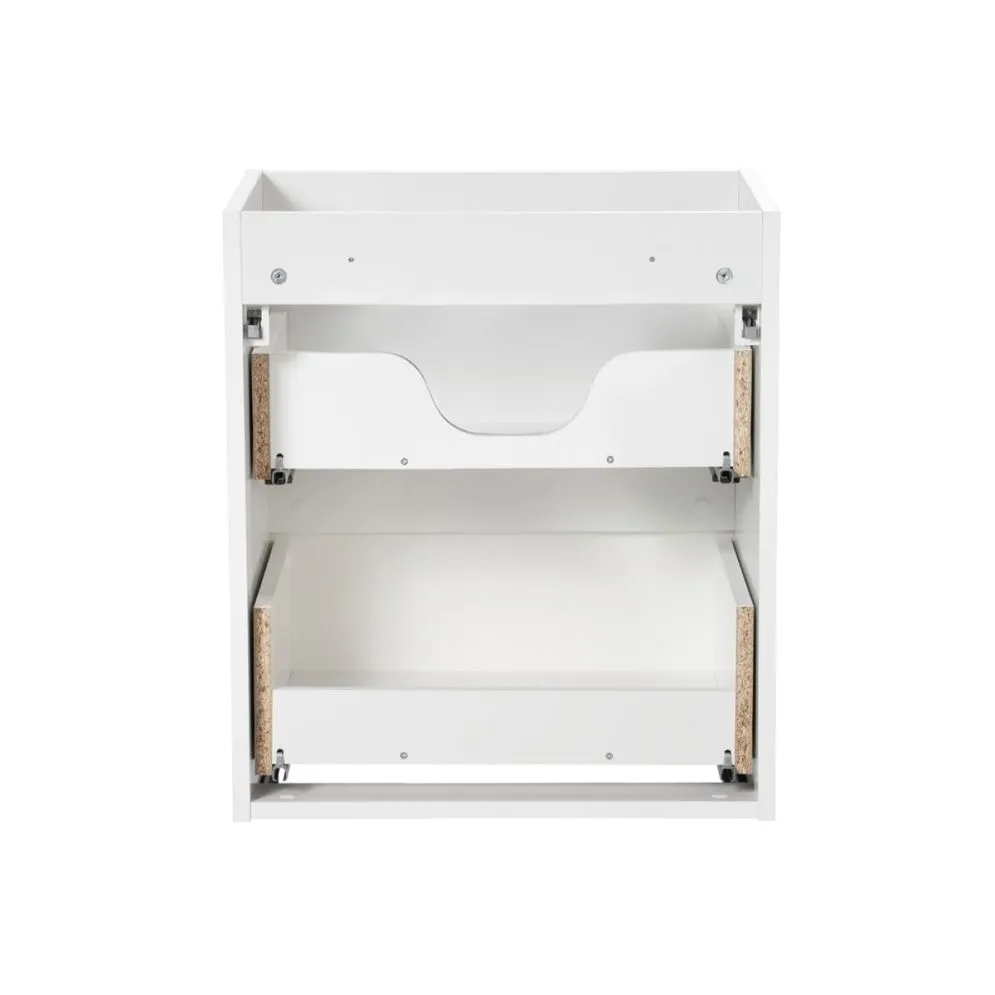 Szafka pod umywalkę NOVA WHITE 82-50-2S 50cm biała z szufladami I sklep meblowy MIRAT. styl RYFLOWANY