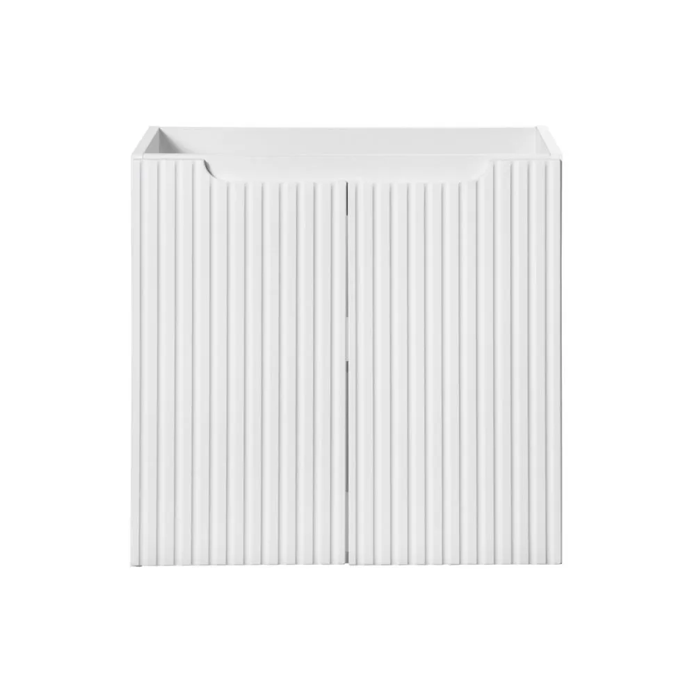 Szafka pod umywalkę NOVA WHITE 82-60-2D 60cm biała ryflowane fronty I sklep meblowy MIRAT. styl RYFLOWANY