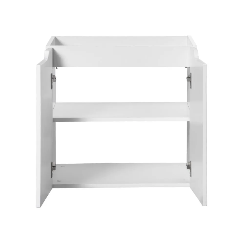 Szafka pod umywalkę NOVA WHITE 82-60-2D 60cm biała ryflowane fronty I sklep meblowy MIRAT. styl RYFLOWANY