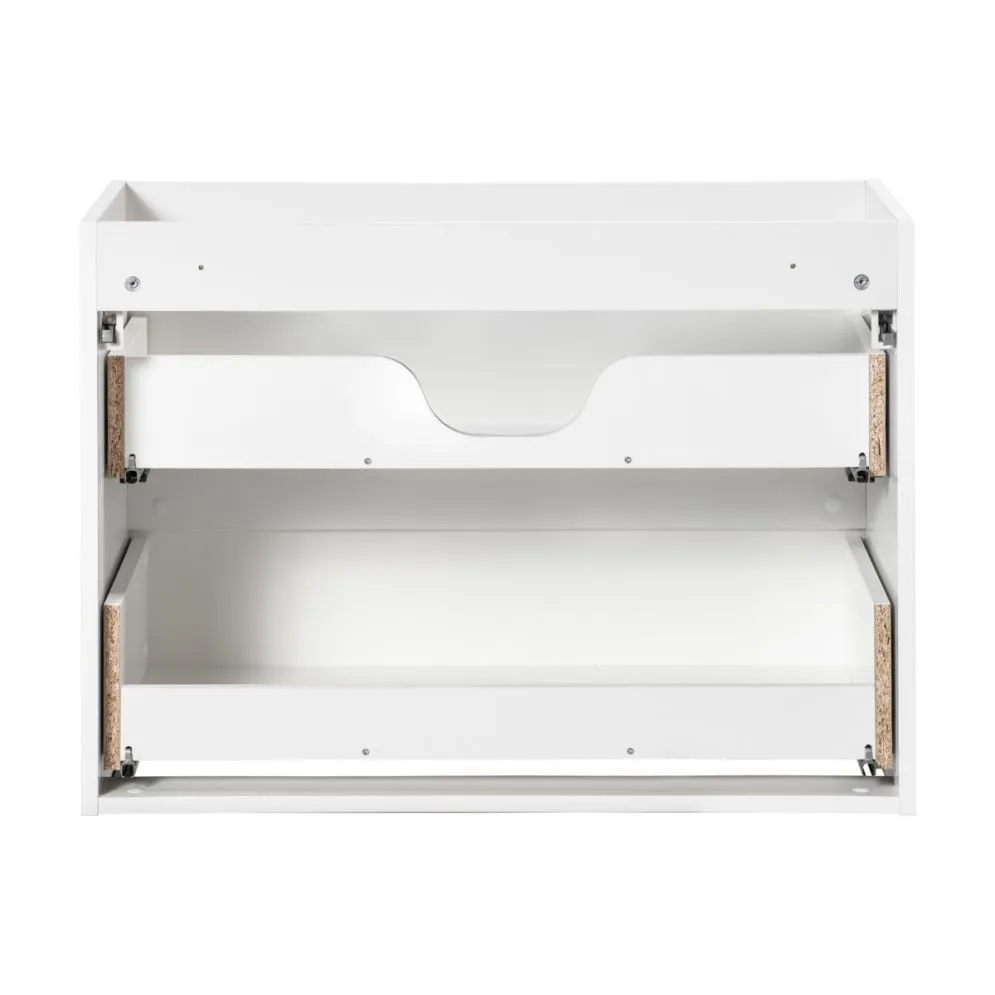 Szafka pod umywalkę NOVA WHITE 82-80-2S 80cm biała ryflowana I sklep meblowy MIRAT. styl RYFLOWANY