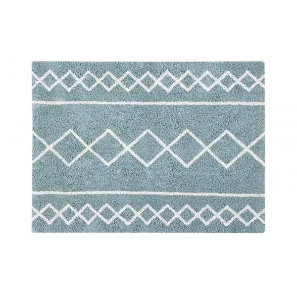 Dywan dziecięcy OASIS VINTAGE BLUE NATURAL 120x160 niebieski w zygzaki | MIRAT. w stylu  kolekcja