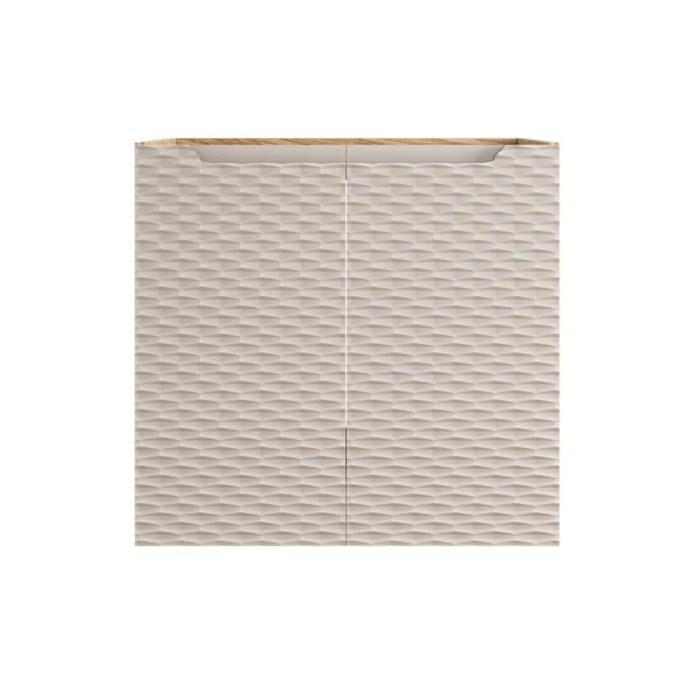 Szafka pod umywalkę OCEAN BEIGE 82-60-2D 60cm dąb olejowany/beżowa wisząca I sklep meblowy MIRAT. styl GLAMOUR