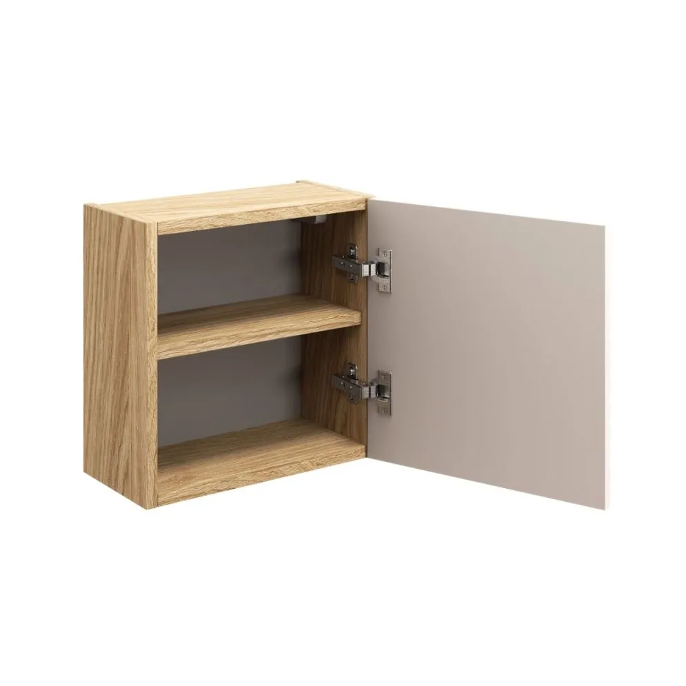 Szafka łazienkowa OCEAN BEIGE 83-35-1DQ 35cm dąb olejowany/beżowa z półkami I sklep meblowy MIRAT. styl GLAMOUR kolekcja OCEAN