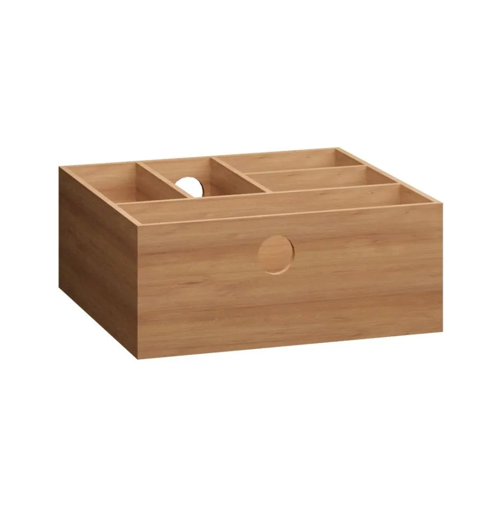 Drewniany organizer do szuflady 23x25 cm z litego drewna bukowego | MIRAT