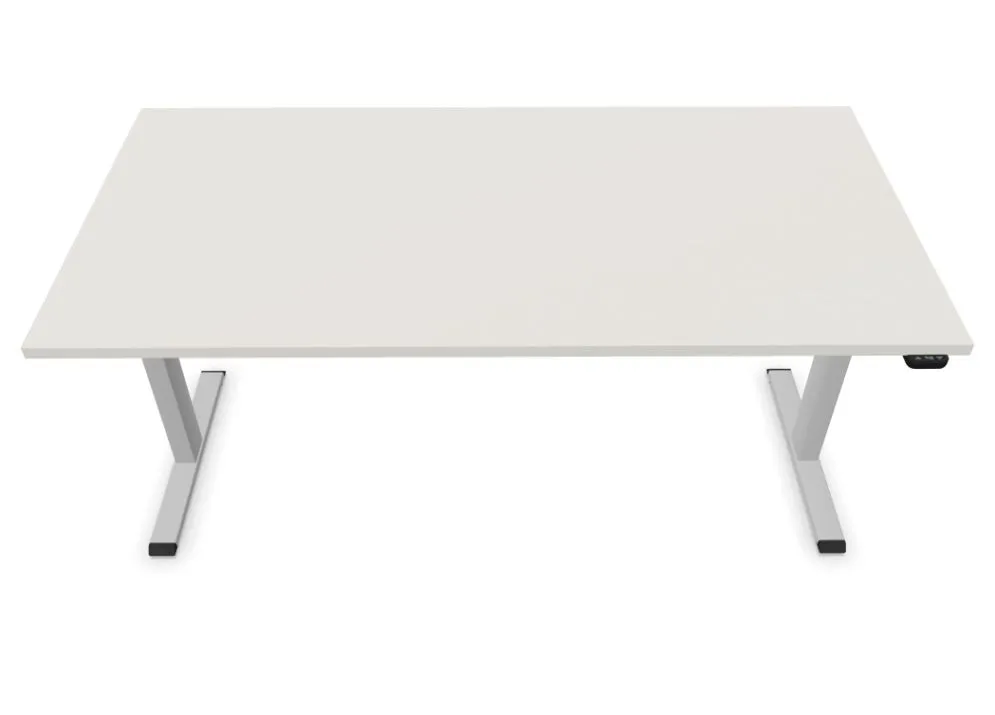 Biurko eCOMO 160x80cm platinum z regulacją nowoczesne I sklep meblowy MIRAT.