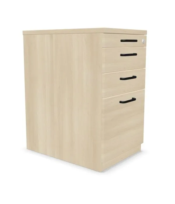 Kontenerek biurowy EASY SPACE 3D PB 43cm akacjowy do pracy I sklep meblowy MIRAT. styl SKANDYNAWSKI
