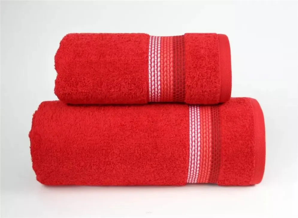 Ręcznik Frotex Ombre 70x140 Czerwony 450g/m2 Premium superchłonny I sklep meblowy MIRAT.