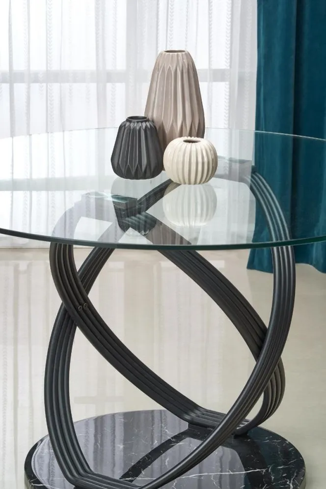 Stół OPTICO 122x122 szklany do salonu | MIRAT. w stylu kolekcja
