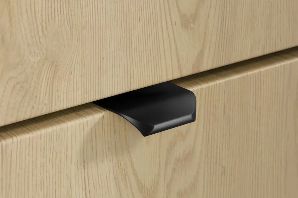 Szafka pod umywalkę OVALIA CREMONA 2S 80cm dąb cremona z umywalką wpuszczaną PURE I sklep meblowy MIRAT. styl RYFLOWANY, SKANDYNAWSKI kolekcja OVALIA