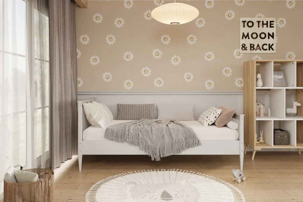 Białe łóżko dla dziecka z drewna sosnowego Mija 160x80 | MIRAT