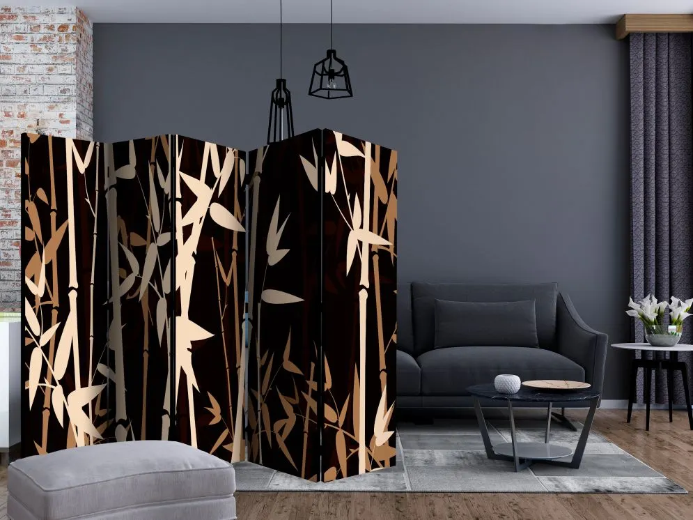 Parawan jednostronny Orient 225x172 cm 5-częściowy beżowy | MIRAT.