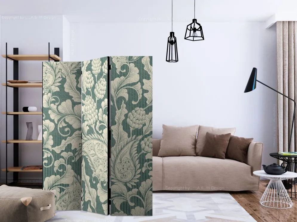 Parawan akustyczny Orient 135x172 cm 3-częściowy czarny | MIRAT.