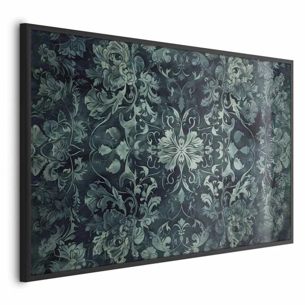 Plakat Ornamenty dywanowe 60x40 cm z ramą czarną bez marginesu | MIRAT.