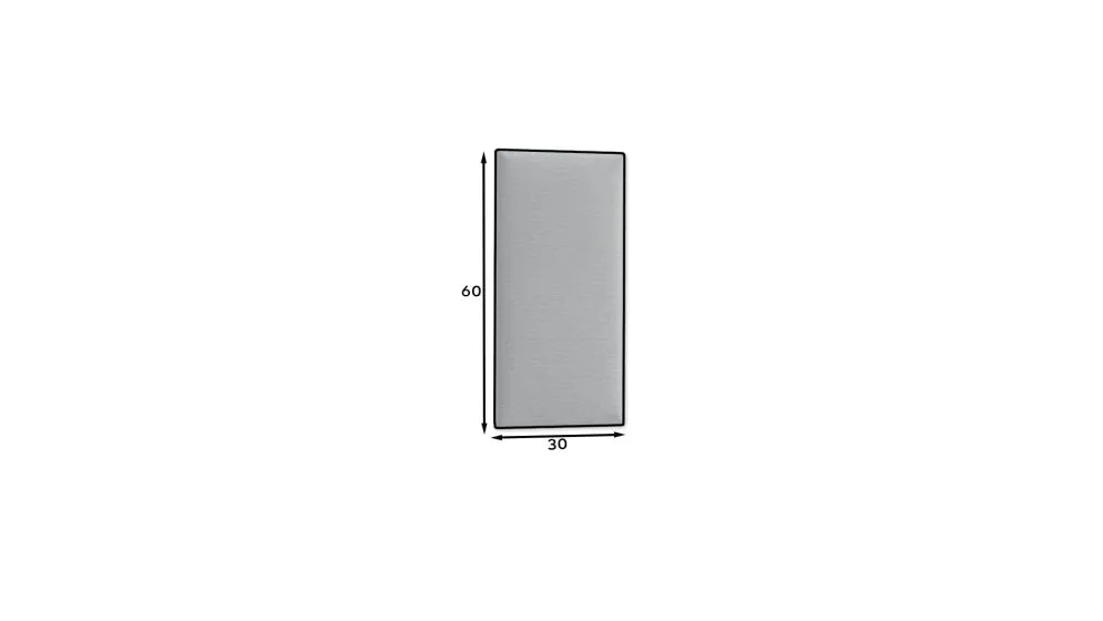 Panel tapicerowany SQUARE 60x30 ciemnoszary z pianką I sklep meblowy MIRAT.
