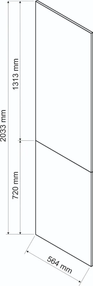 Panel boczny BONO 203,3x56,4 dąb wotan I sklep meblowy MIRAT. styl LOFT