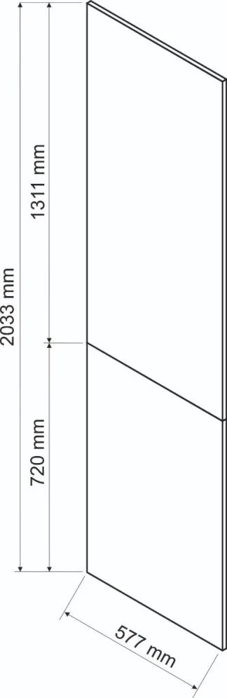 Panel boczny DENIS 203,3x58 biały mat do słupka I sklep meblowy MIRAT. kolekcja DENIS