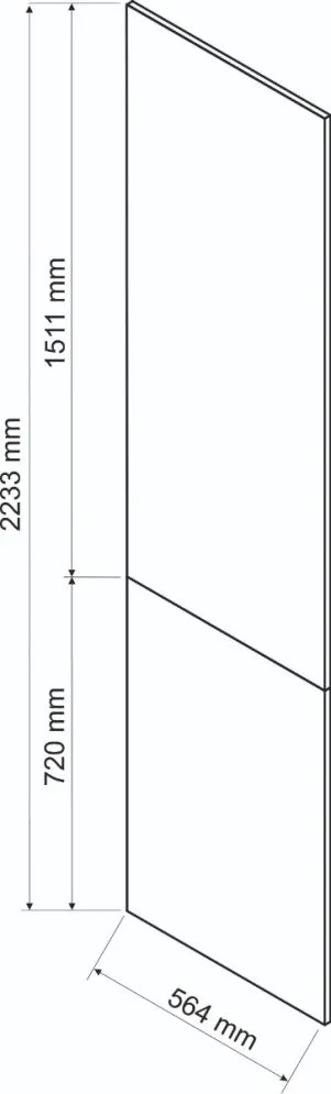 Panel boczny BONO 223,3x56,4 dąb wotan I sklep meblowy MIRAT. styl LOFT