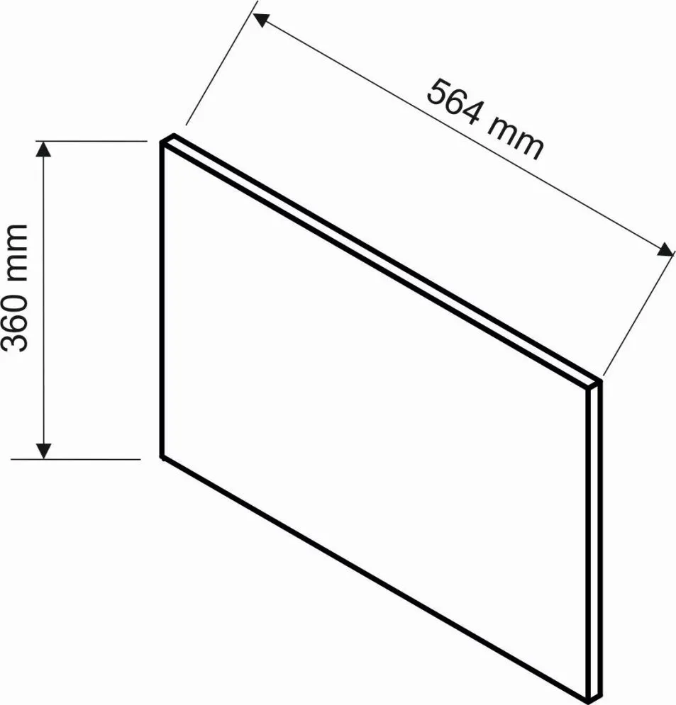 Panel boczny ADELE 36x56,4 biały I sklep meblowy MIRAT.