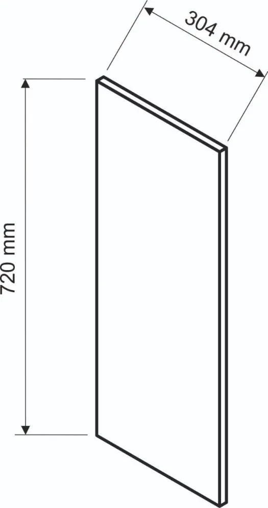 Panel boczny BONO 72x30,4 biały I sklep meblowy MIRAT. styl SKANDYNAWSKI