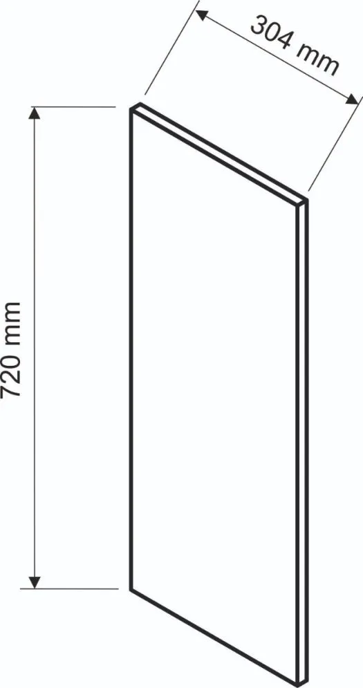 Panel boczny BONO 72x30,4 dąb wotan I sklep meblowy MIRAT. styl LOFT