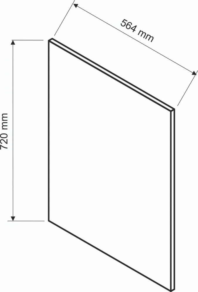 Panel boczny BONO 72x56,4 biały I sklep meblowy MIRAT. styl SKANDYNAWSKI