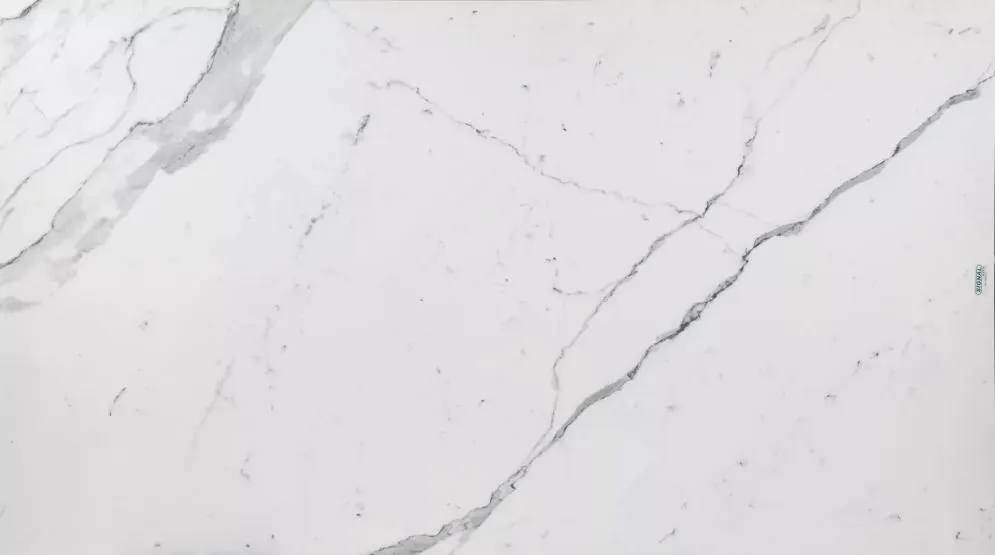 Stół rozkładany PETERSON CERAMIC 160(240)x90 biały marmur/czarny mat w stylu glamour I sklep meblowy MIRAT. styl GLAMOUR