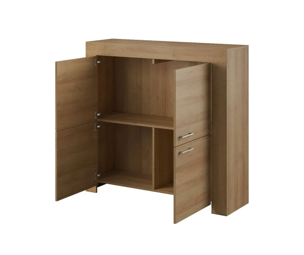 Komoda BROKON 120 dąb riviera do salonu | MIRAT. w stylu kolekcja BROKON