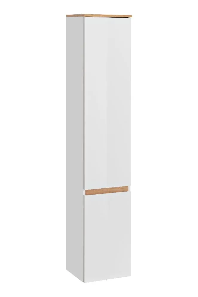 Szafka łazienkowa PLATINUM 35 cm biała słupek | MIRAT. kolekcja PLATINUM