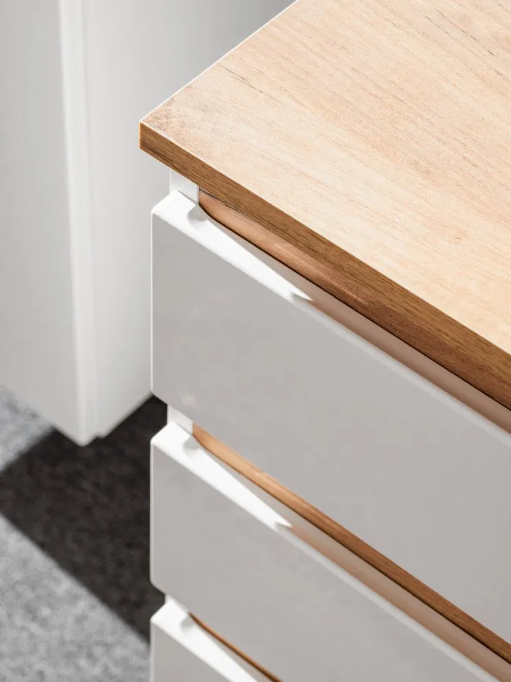 Szafka pod umywalkę nablatową PLATINUM 94 cm biała wisząca | MIRAT.  kolekcja PLATINUM