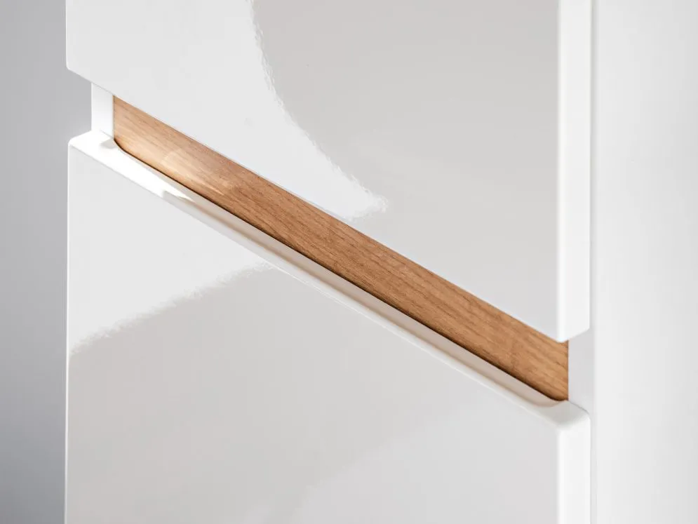Szafka łazienkowa PLATINUM 35 cm biała słupek | MIRAT. kolekcja PLATINUM