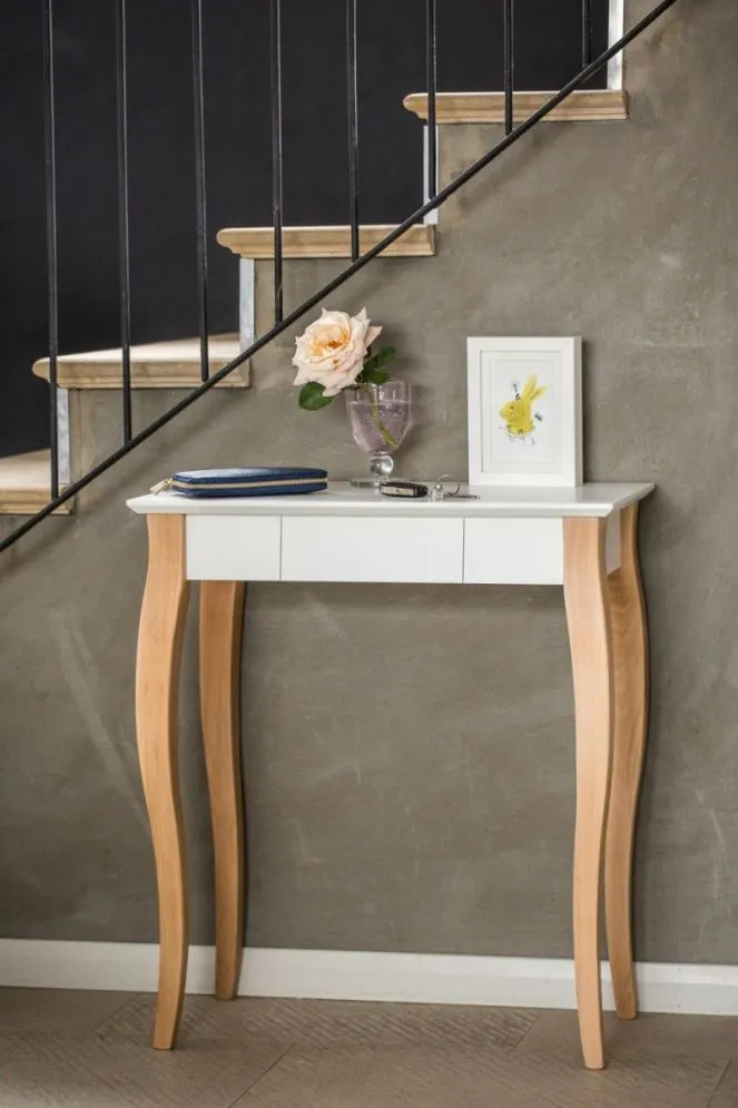 Biurko LILLO 65x40 białe w stylu skandynawskim | MIRAT. styl SKANDYNAWSKI