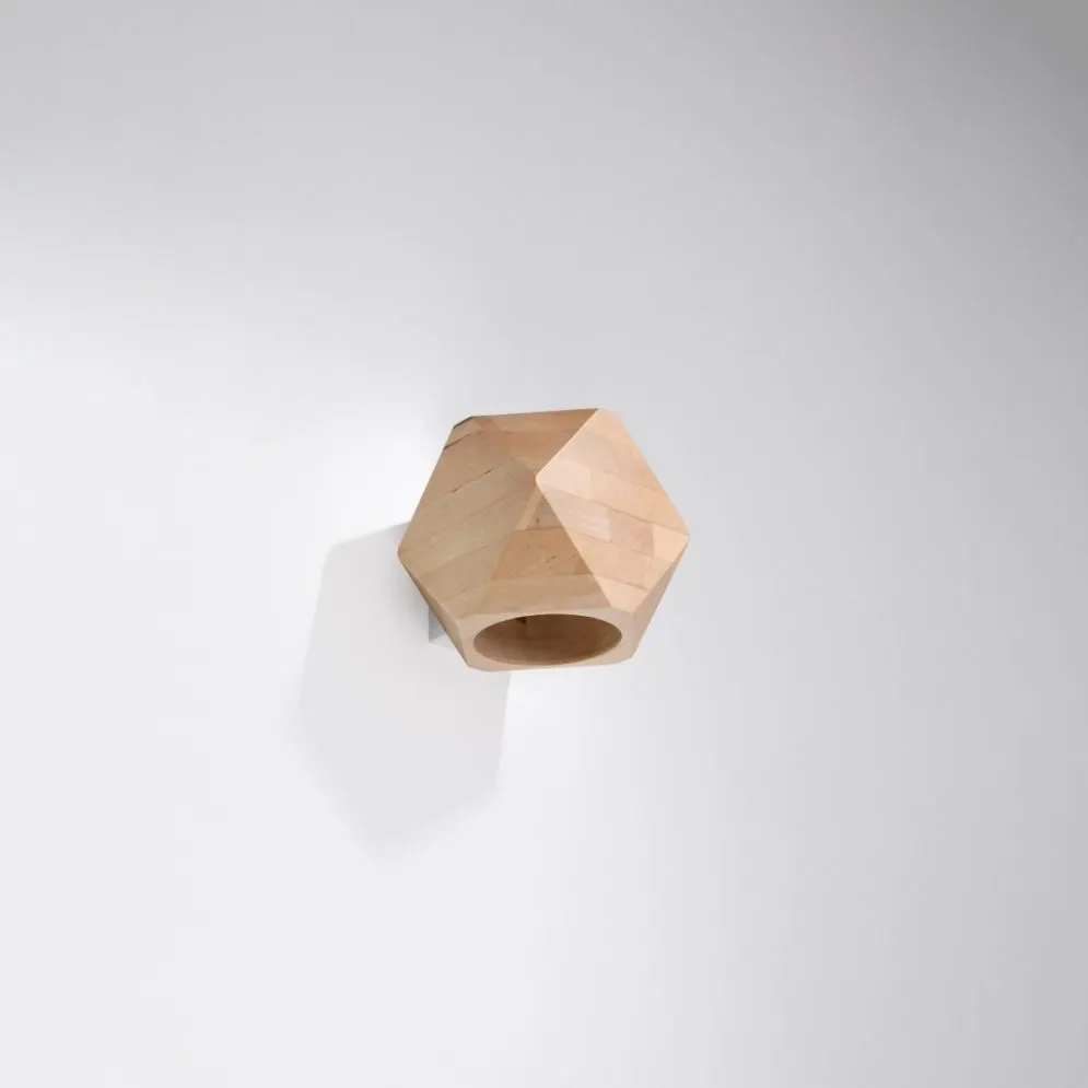Kinkiet WOODY naturalne drewno geometryczny | sklep MIRAT  kolekcja woody