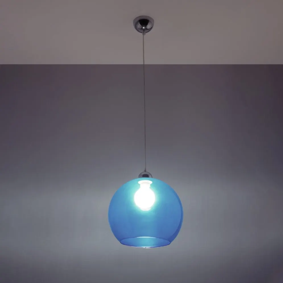 Lampa wisząca BALL błękitna kula | sklep MIRAT kolekcja ball