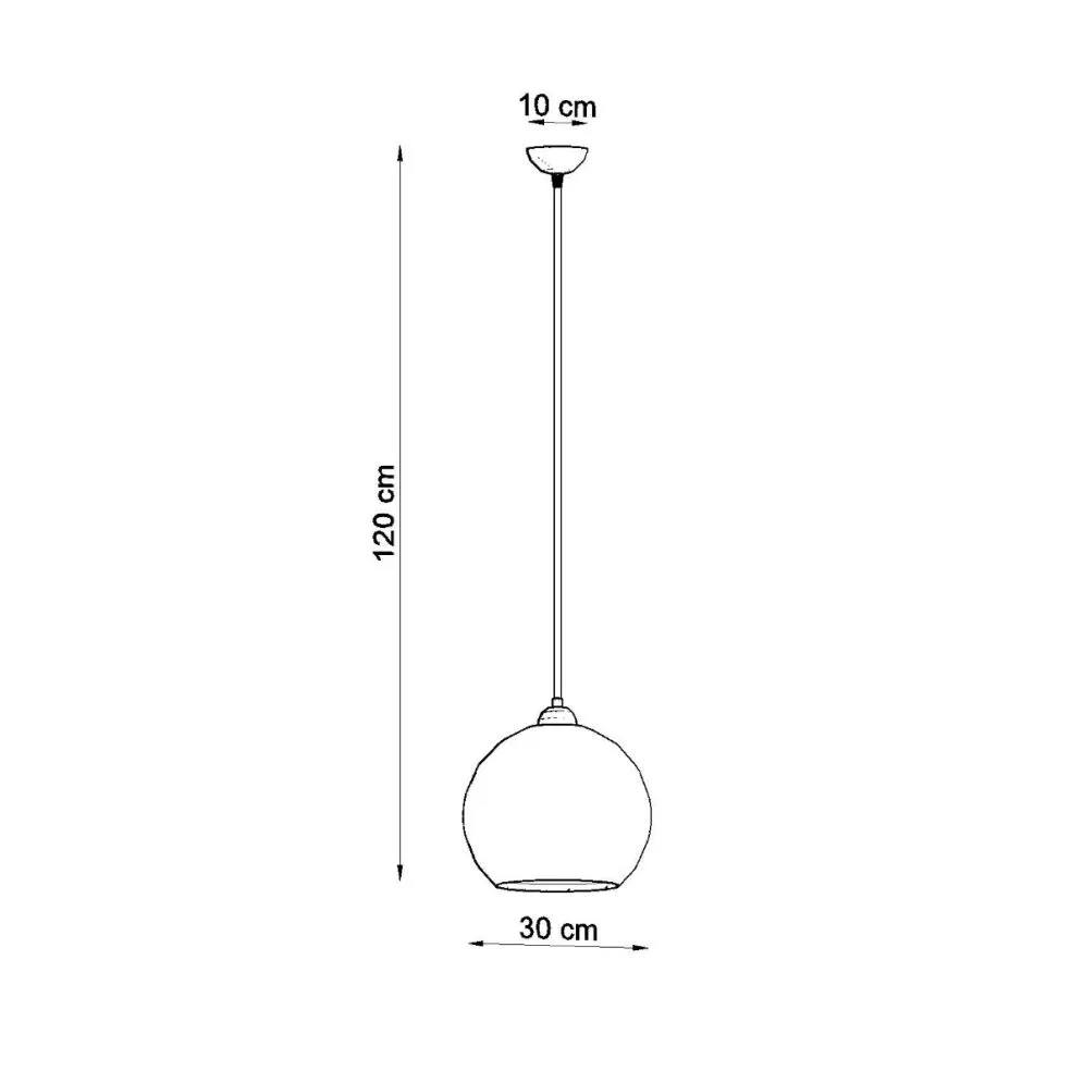 Lampa wisząca BALL błękitna kula | sklep MIRAT kolekcja ball