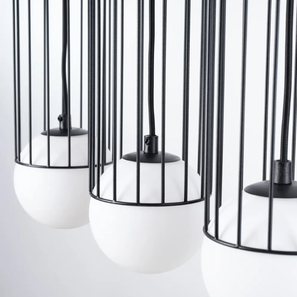 Lampa wisząca BRINA 3L czarna  potrójna| sklep MIRAT  kolekcja brina