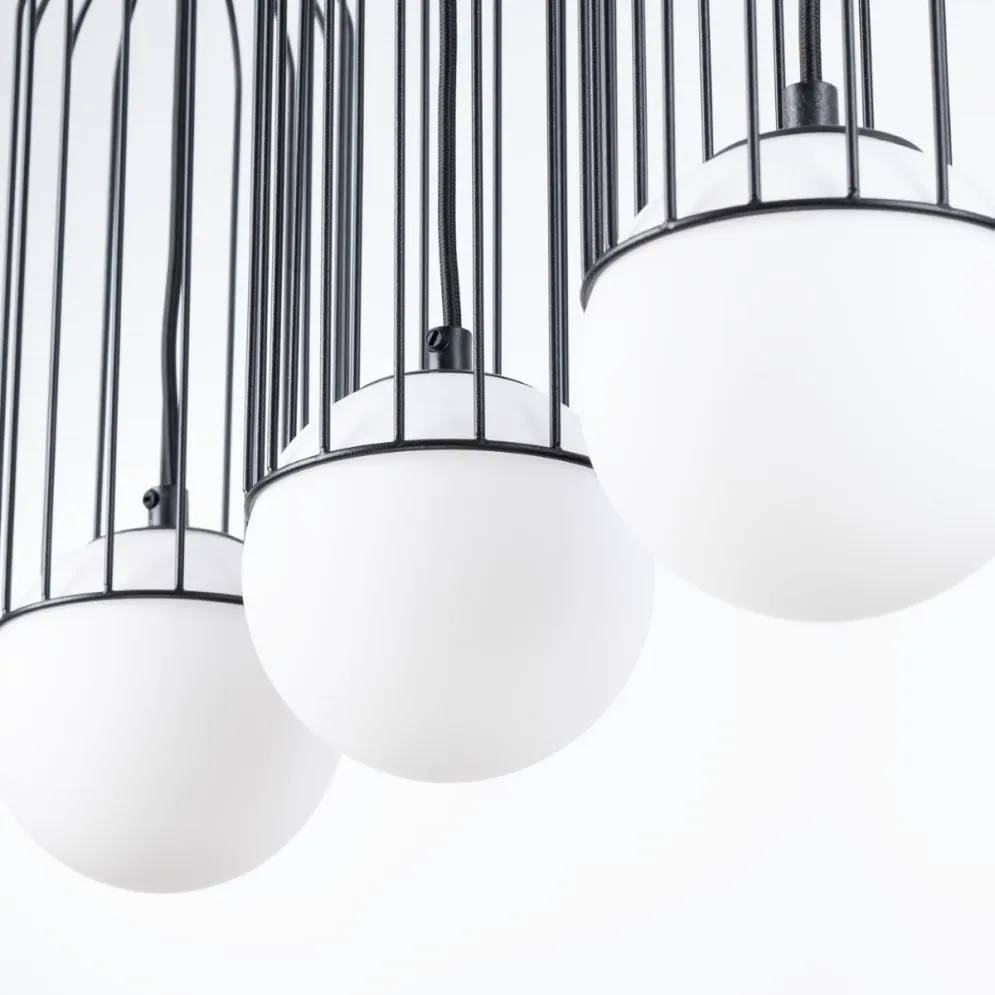 Lampa wisząca BRINA 3L czarna  potrójna| sklep MIRAT  kolekcja brina