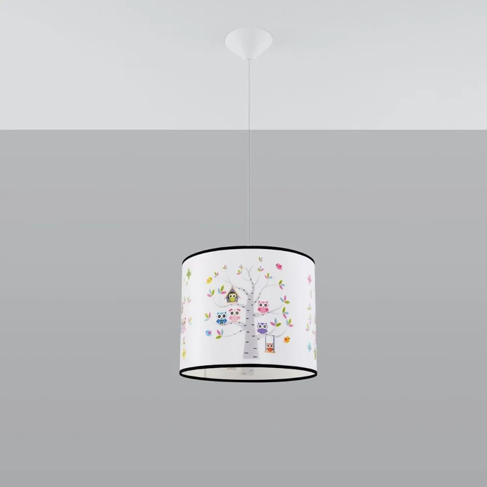 Lampa wisząca SOWY 40 do pokoju dziecięcego | sklep MIRAT  kolekcja sowy 40